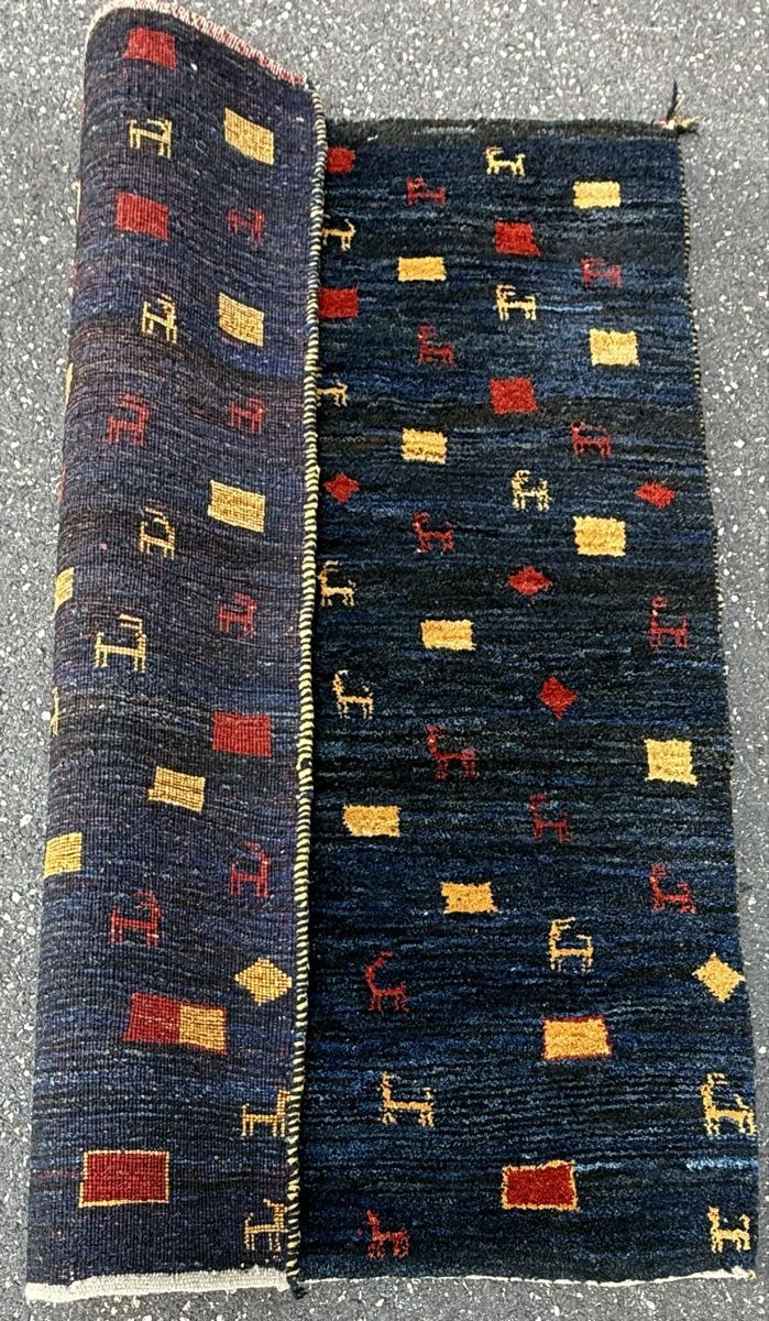 Gabbeh Tappeti: Wunderschöner Orientteppich Gabbeh 144x112.cm – Usato da Sempach venduto da Star7 3
