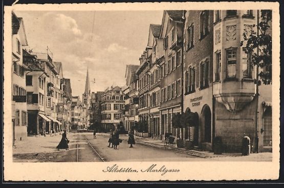 Ansichtskarten: AK Altstätten, Blick in die Marktgasse – Gebraucht aus Berlin von bartko-reher