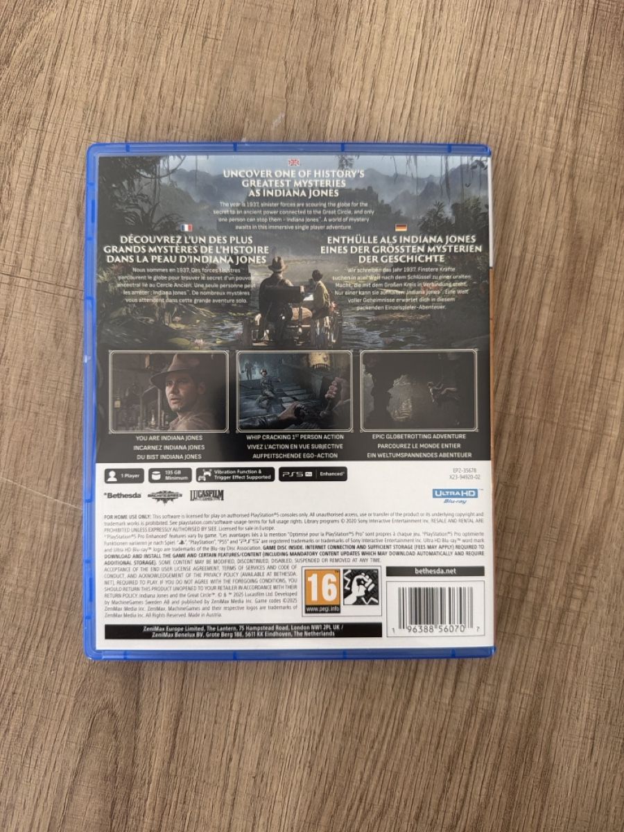 Giochi: Indiana Jones Ps5  – Usato da Hagendorn venduto da masterchieff 1