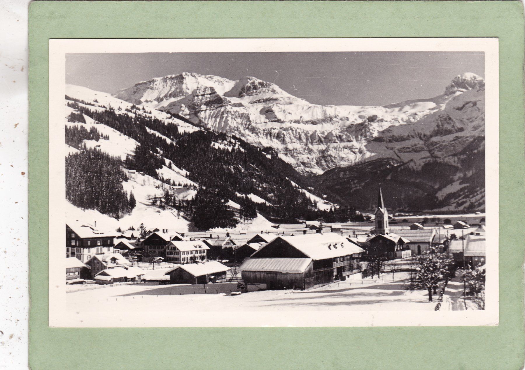 Ansichtskarten: Lenk i. S.  Dorf mit Wildstrubel 1941 – Gebraucht aus Herisau von Lisegrat2008
