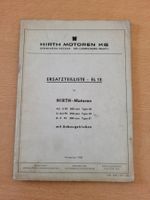 Hirth EL15 originale Ersatzteilliste z.B. Irus Motormäher