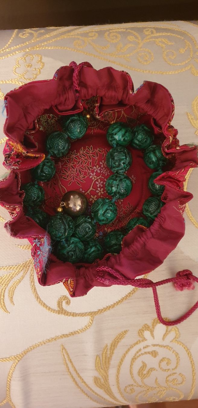 Catenine: Schöne Malachit Kette – Usato da Schaffhausen venduto da peggi77755 2