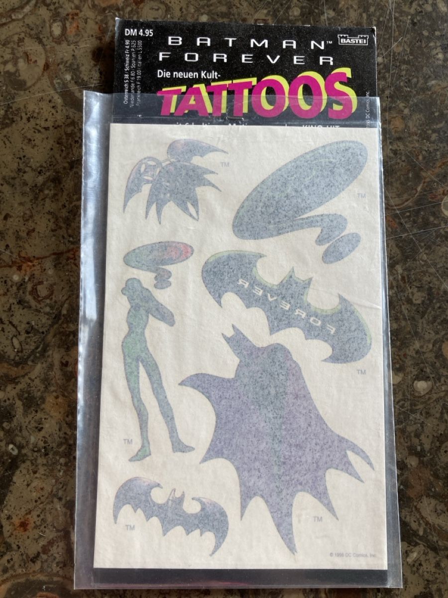 Comics: 10 Batman Forever Tattoos Set, Ungeöffnet – Neu und originalverpackt aus Vinelz von Viewfinder84 1