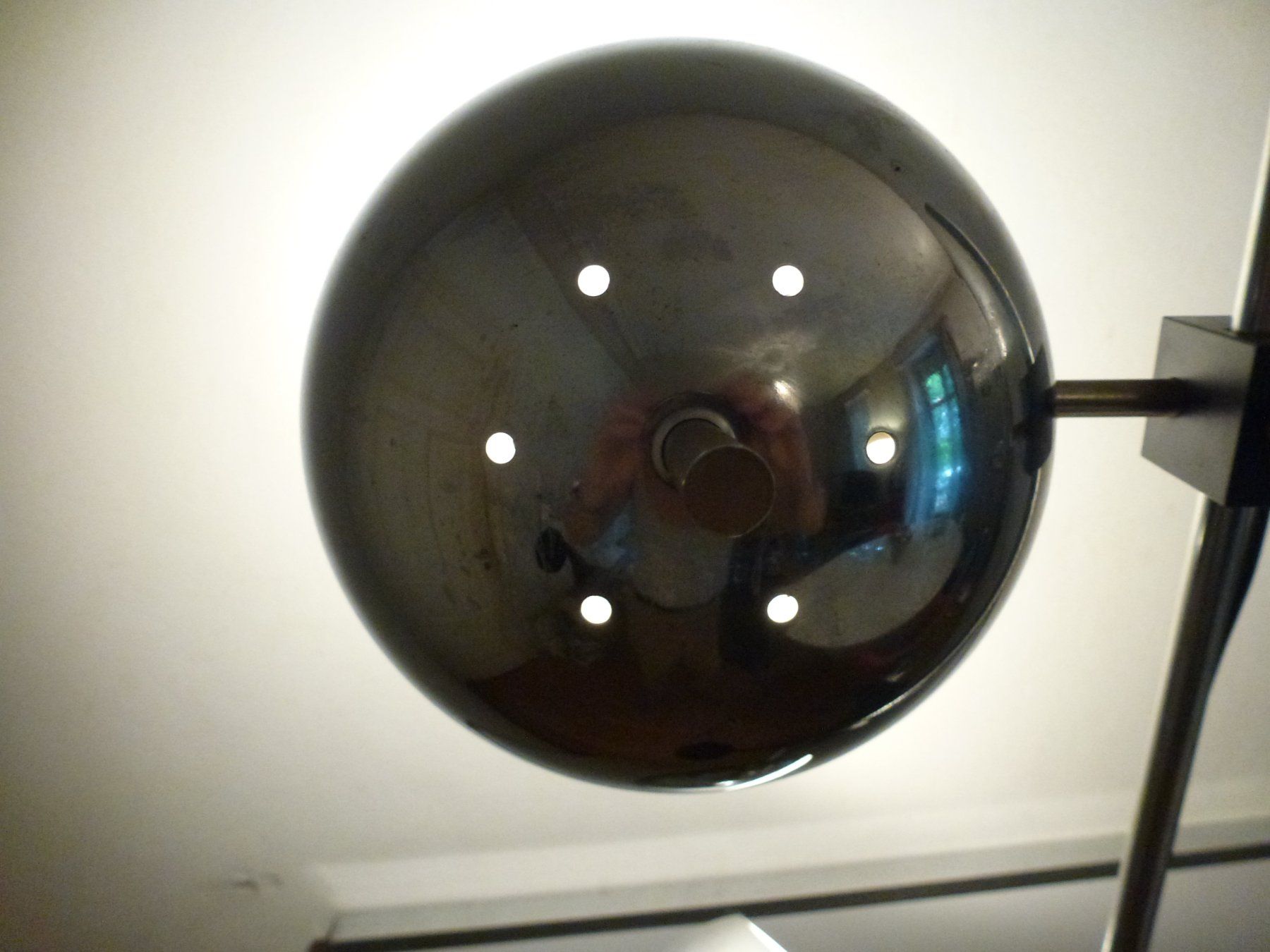 Lampade: Vintage Stehlampe mit Chromkugeln – Usato da Zürich venduto da Luftibus01 9