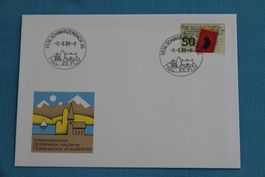 PTT, Werbestempel, 5 x die 8 im Stempel, Schwarzenbach SG