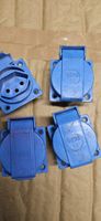 4x Blaue  Einbau Steckdosen GIFAS 