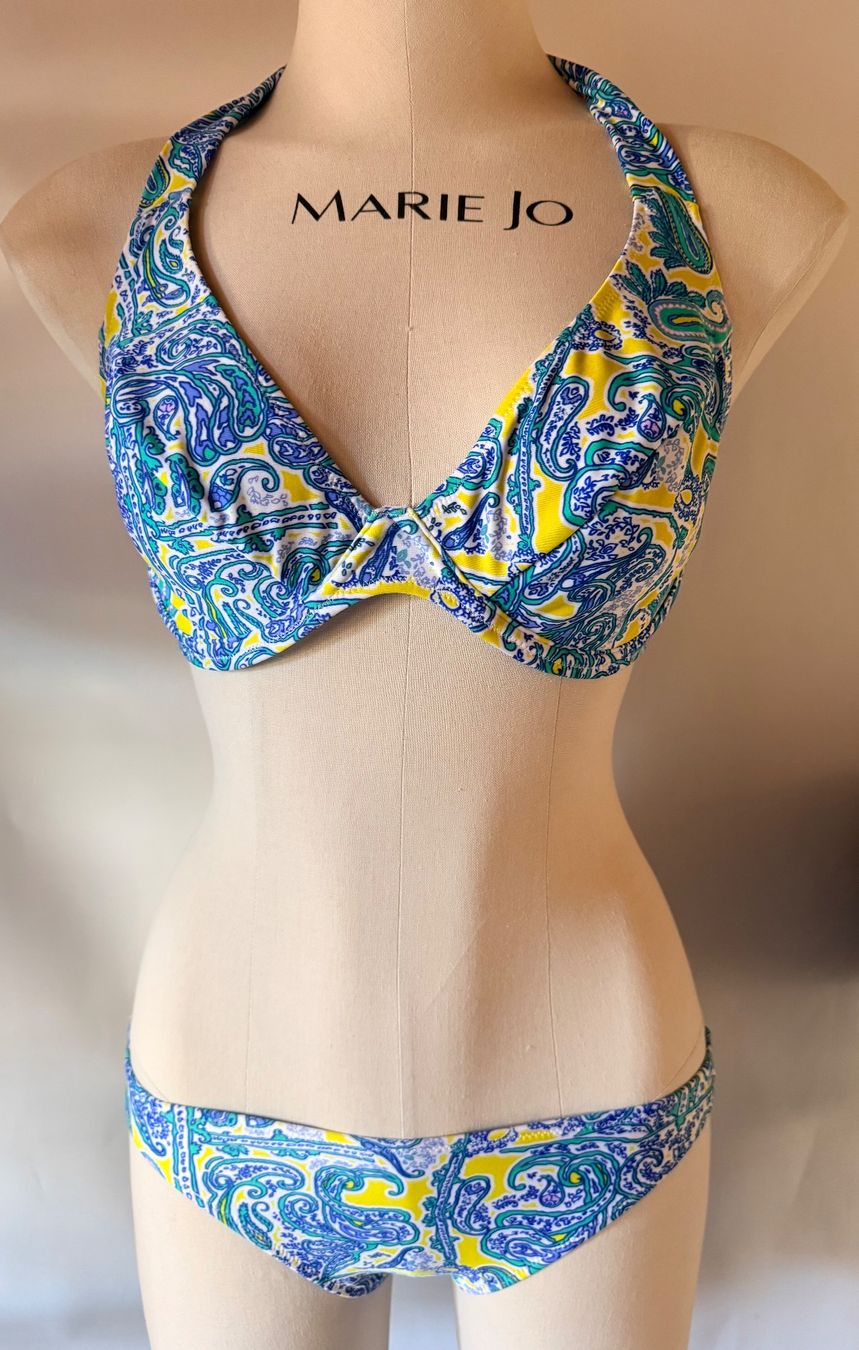 Costumi da bagno & Bikini: ROSA FAIA, Bikini, Grösse 38F/38, Farbe Blau/Gelb – Nuovo e nell'imballaggio originale da Rudolfstetten venduto da gst_g7xl