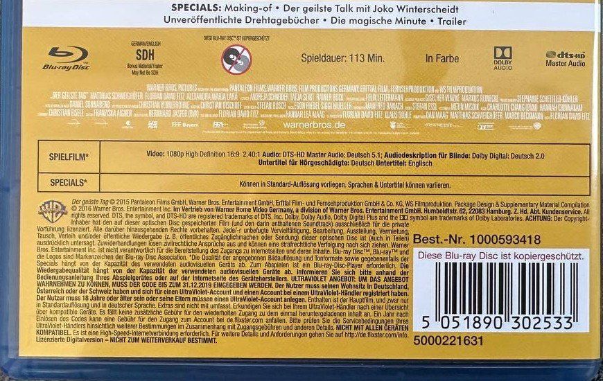 Tutti i DVDs: "Der geilste Tag" mit Matthias Schweighöfer – Usato da Beringen venduto da Mantafisch1 2