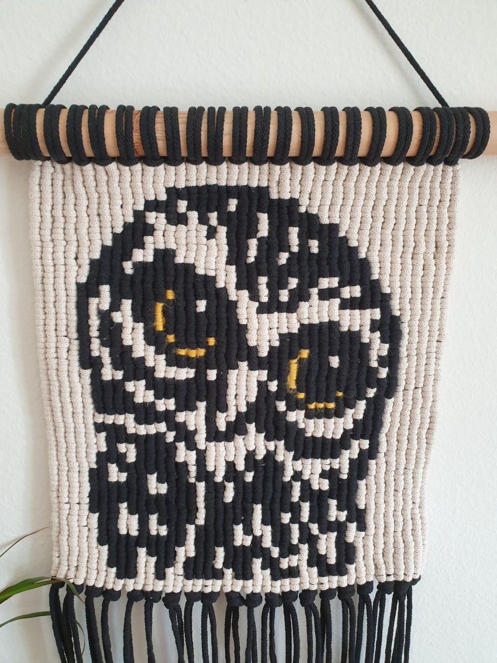 Toutes les décorations: Makramee Eule, Uhu Wandbehang Wanddekor Boho Scandi – Neuf (Voir description) à Gelterkinden par Macrameed 1