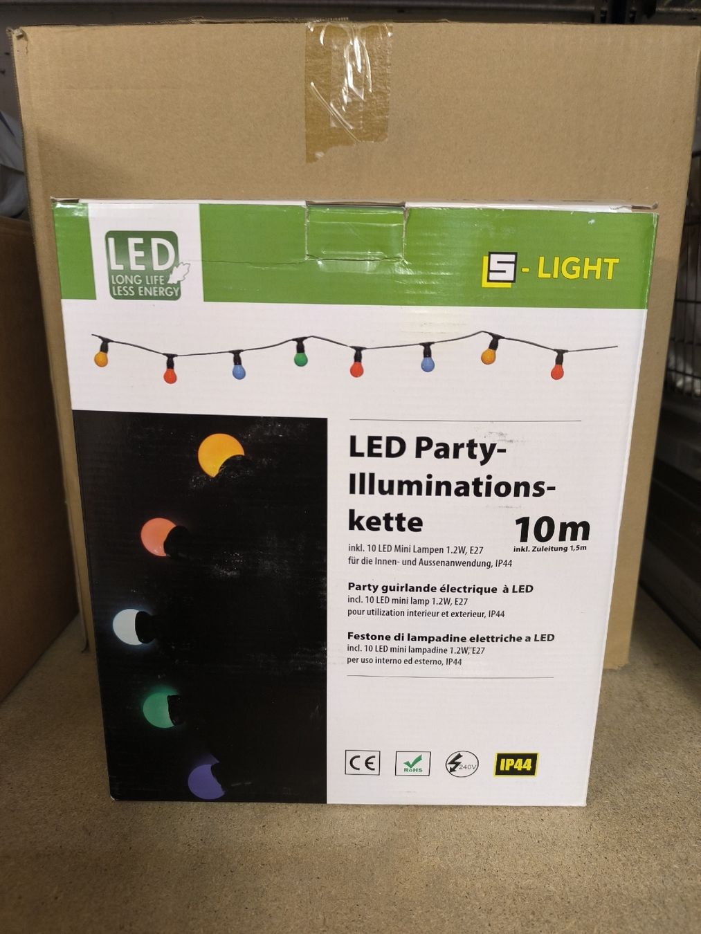 Ghirlande e barre luminose: LED Party-Lichterkette 10m NEU – Nuovo e nell'imballaggio originale da Winterthur venduto da Tinot