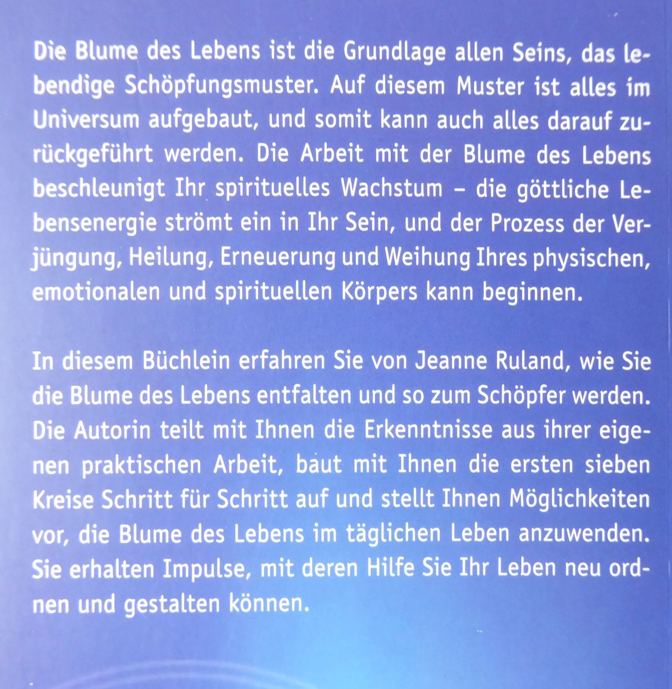 Libri: Die Entfaltung der Blume des Lebens – Nuovo e nell'imballaggio originale da Mauren venduto da Yeelen 3
