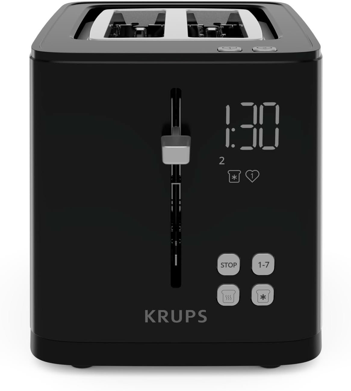 Elettrodomestici da cucina: Toaster 2 Scheiben Digitalanzeige Countdown schwarz 850 Watt – Nuovo e nell'imballaggio originale da Genève venduto da Top-Trend 3