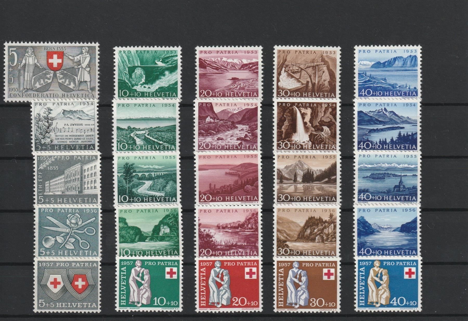 Tutti i francobolli: 1953-57 Serien postfrisch – Usato da Spiez venduto da Crazyduck
