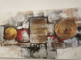 Modernes Original Leinwand Bild abstrakt 