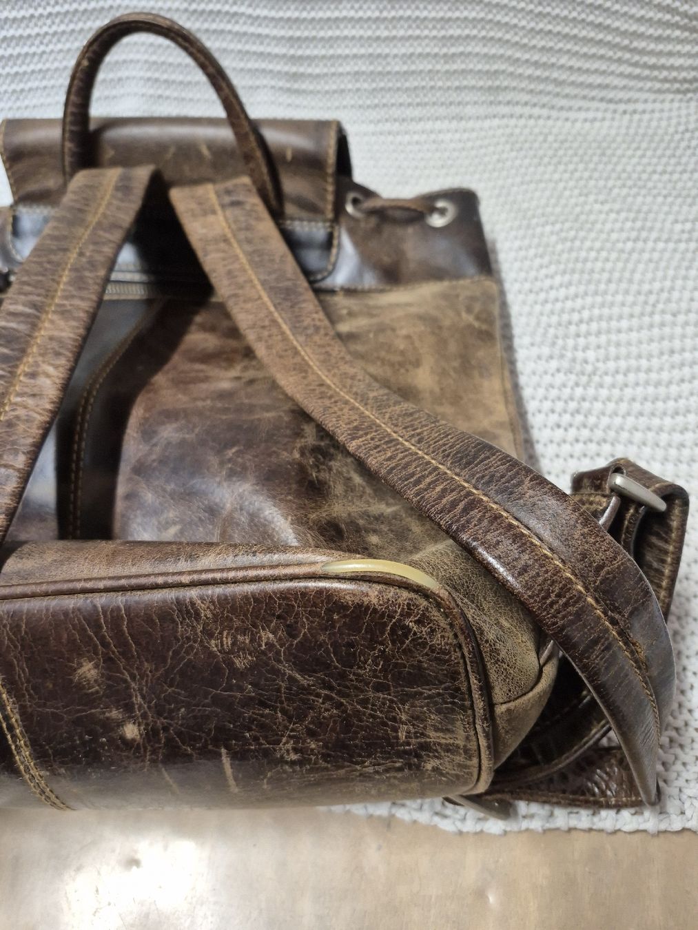 Zaini: Greenland Westcoast Lederrucksack Robust! – Usato da Merligen venduto da muss_haben 4