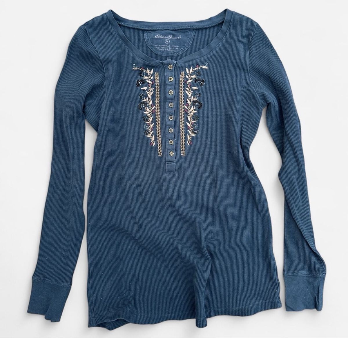 Eddie Bauer Top: Eddie Bauer Langarmshirt, blau, – Usato da Wohlen AG venduto da jes_9c79