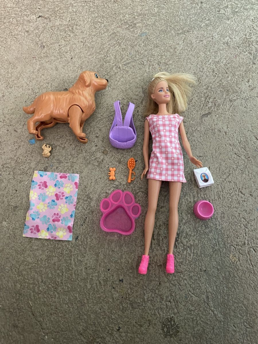 Bambole: Barbie mit Hund und Welpe  – Usato da Oberburg venduto da silegp81 1