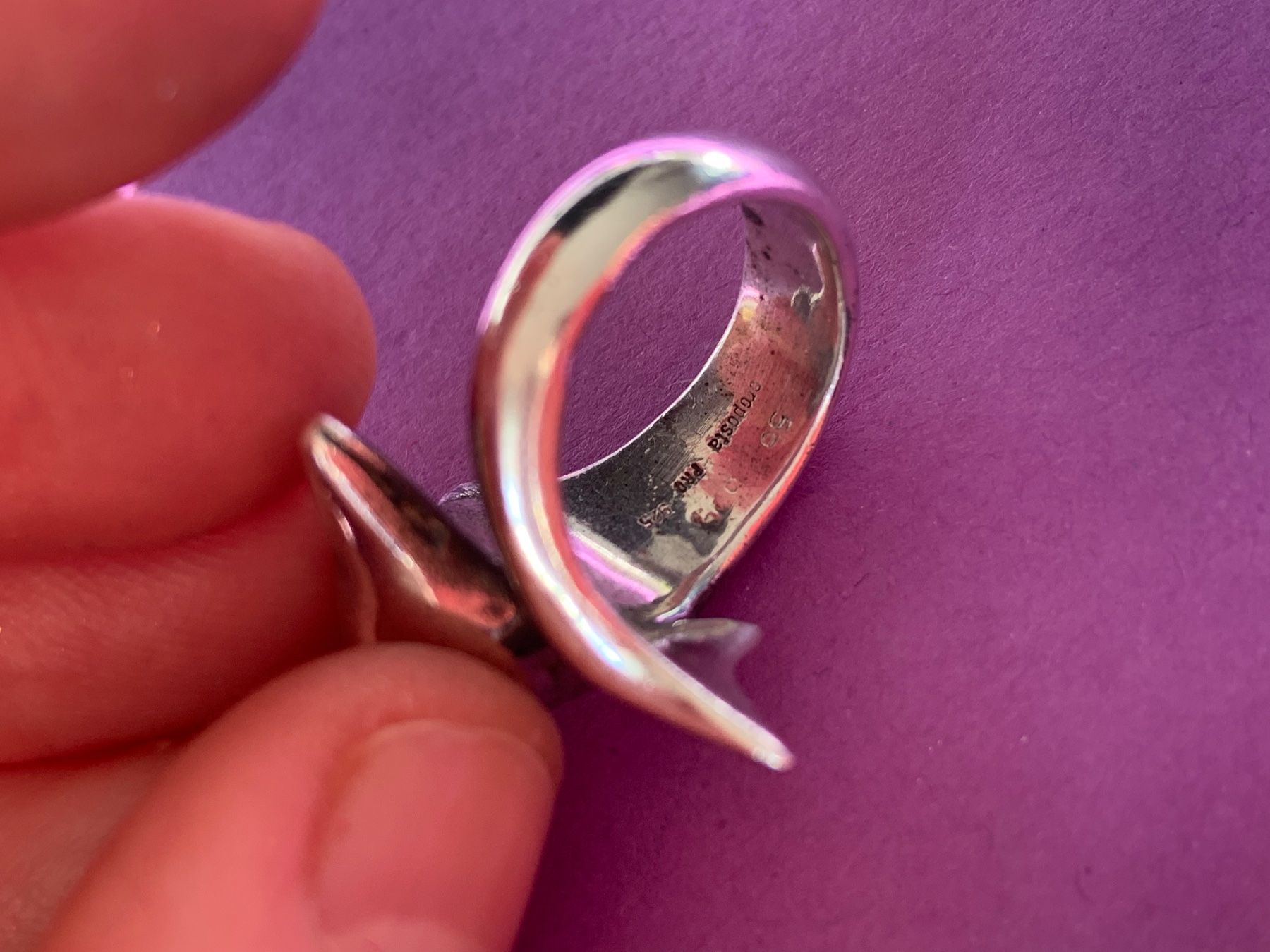 Ringe: Silberring DELPHIN umschlungen (55) – Gebraucht aus Dittingen von Bellevista 3