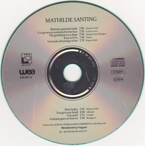 CD: Mathilde Santing with Denis Duchhsrt, Rolf Hermsen, – Usato da Unterbäch venduto da kolbar 3