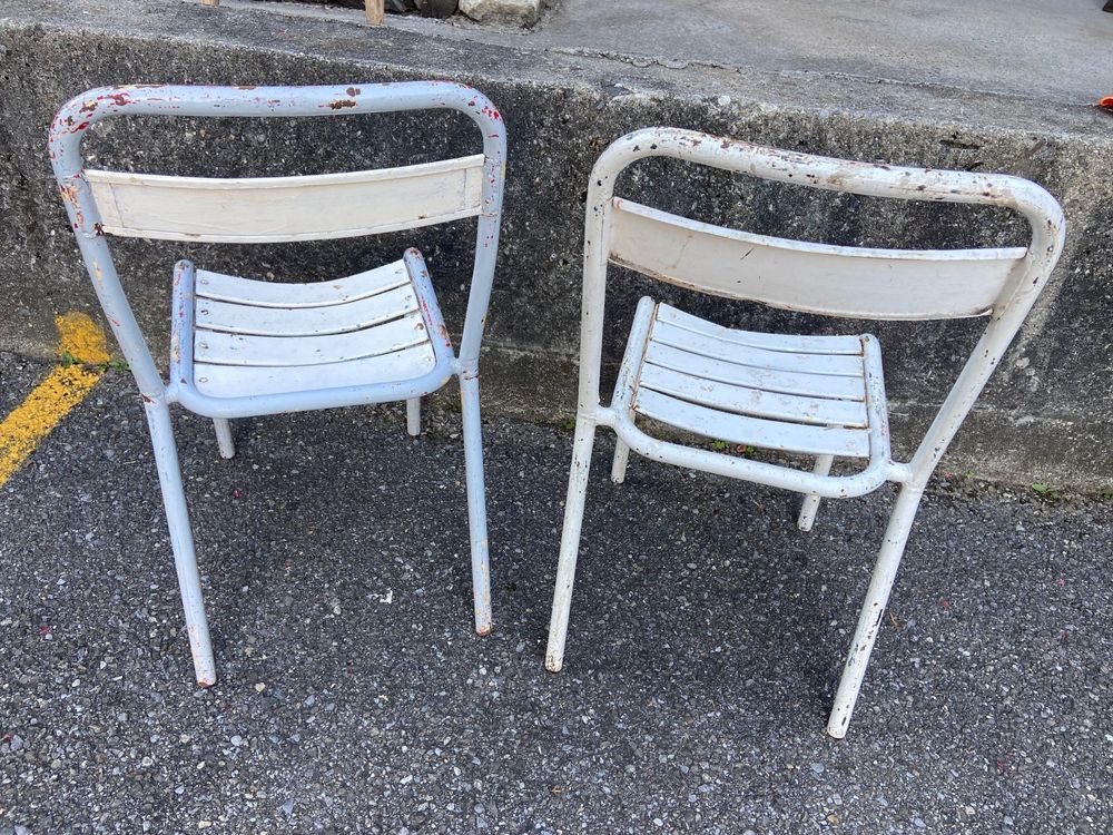 2 alte Gartenstühle Eisenstühle Kaufen auf Ricardo