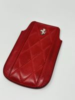 Rote Ferrari Handy Hülle Leder Etui für iPhone 