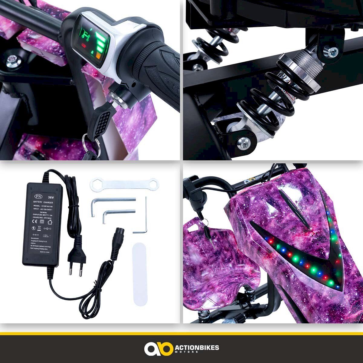Veicoli per bambini: Elektro-Drift-Trike Space Purple – Nuovo e nell'imballaggio originale da Bottighofen venduto da zaap 8