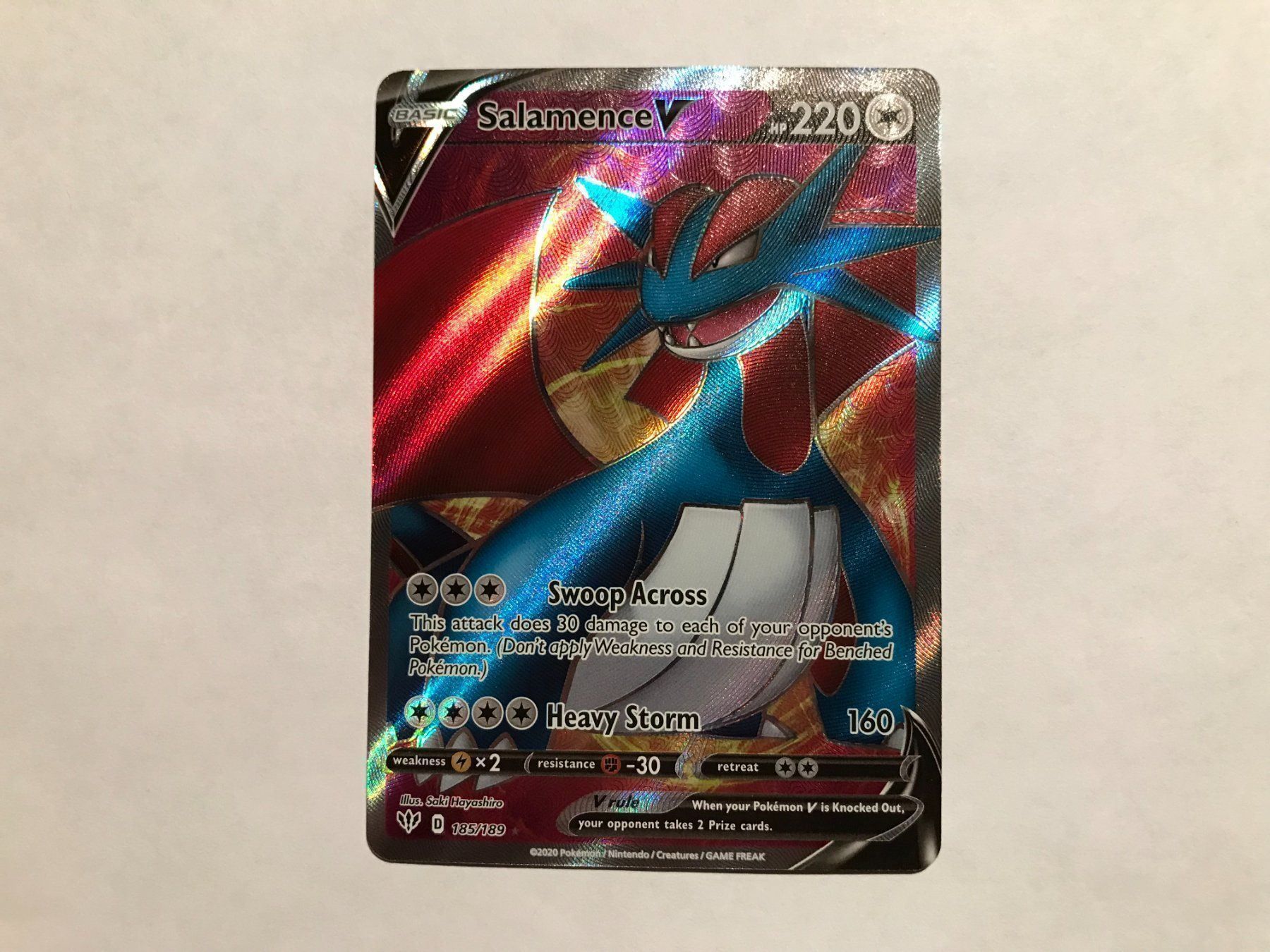 Pokémon Carte collezionabili: Salamence V Fullart EN – Nuovo (secondo la descrizione) da Hagendorn venduto da Pokecollectorch 1