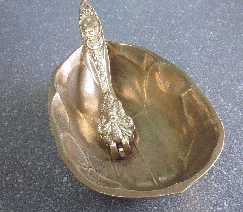 Schalen: Nussschale mit Nussknacker Messing, Actina, Made in Austria – Gebraucht aus Bischofszell von raika 3