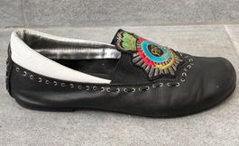Leder Mokassin von MARIAGRAZIA RIPARI Italy Grösse 38
