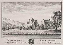 Schollenberg Flaach von Herrliberger 1754