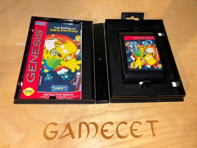 Sega Giochi: Bart Simpson Nightmare Sega Mega Drive Genesis USA – Usato da Steinach venduto da Gamecet 1