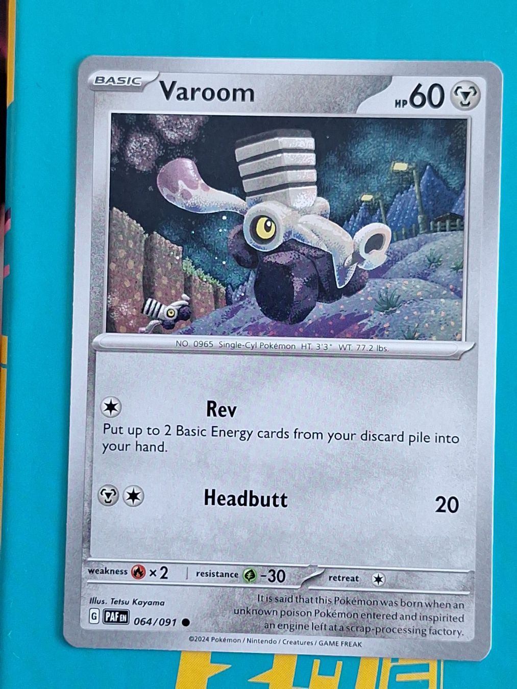 Pokémon Carte collezionabili: Varoom - Pokemon Paldean Fates – Usato da Altstätten SG venduto da GGsGameshop