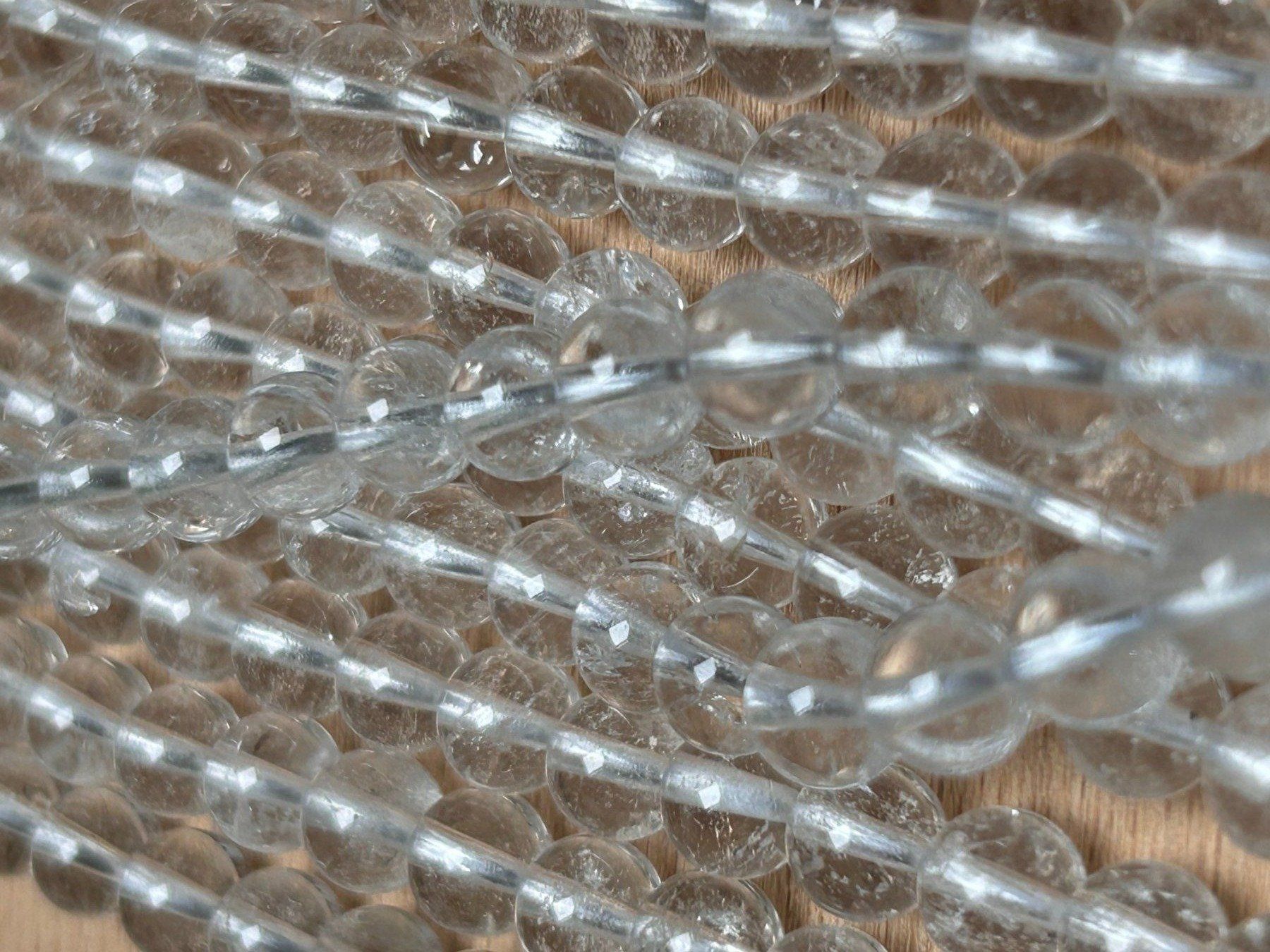 Mineralien & Heilsteine: Strang echte clear quarz Kugeln / stone beads 6 mm – Neu (gemäss Beschreibung) aus Niederrohrdorf von Ytobi 1