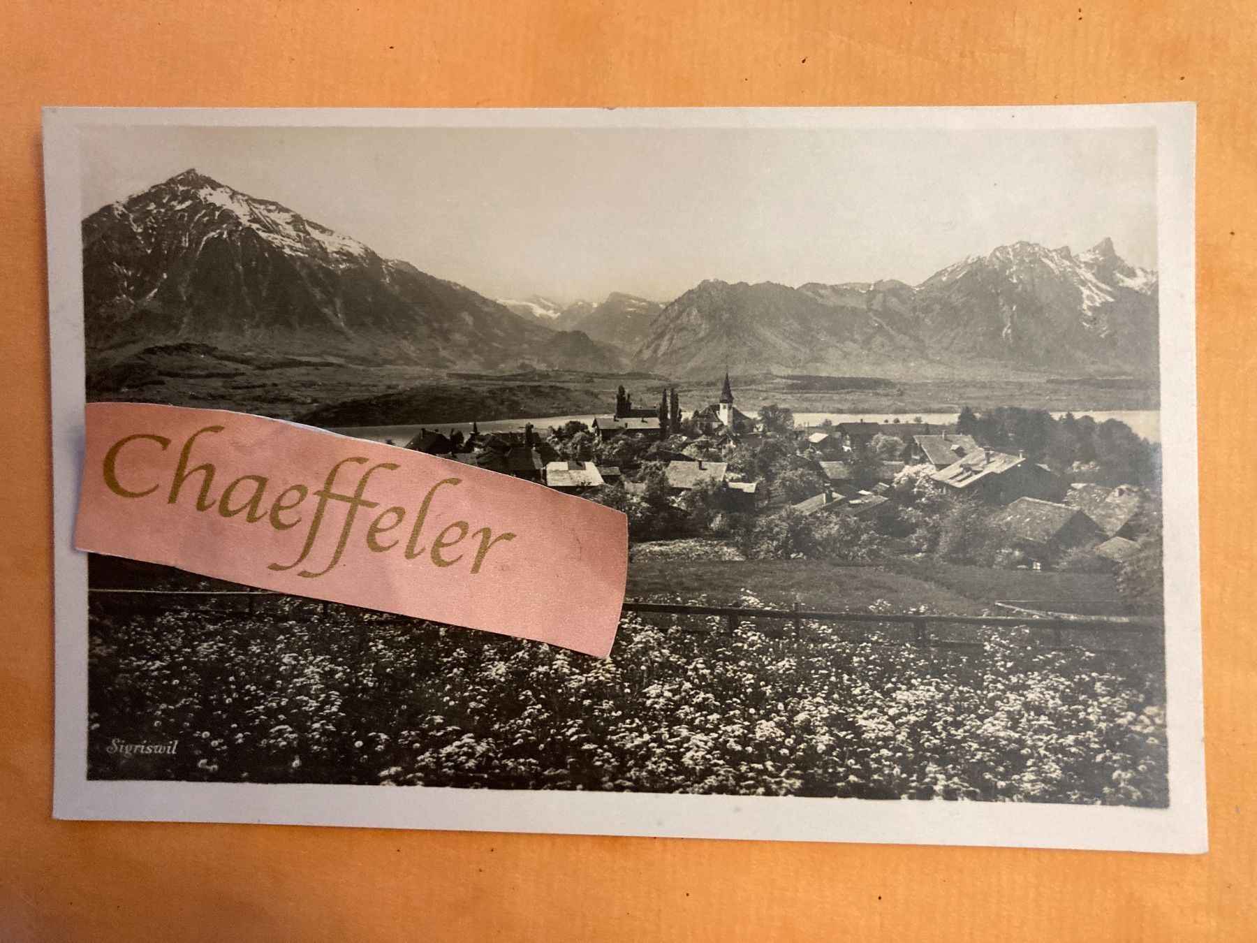 Cartoline postali: Sigriswil – Usato da Zürich venduto da Chaeffeler