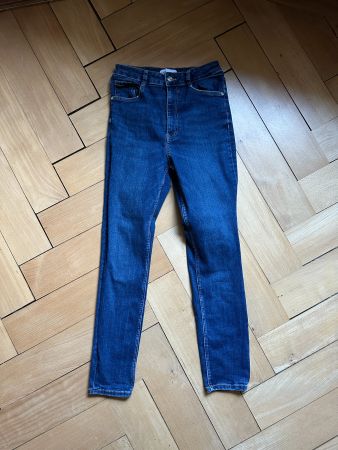 ZARA - High Waist Skinny Jeans dunkelblau 40