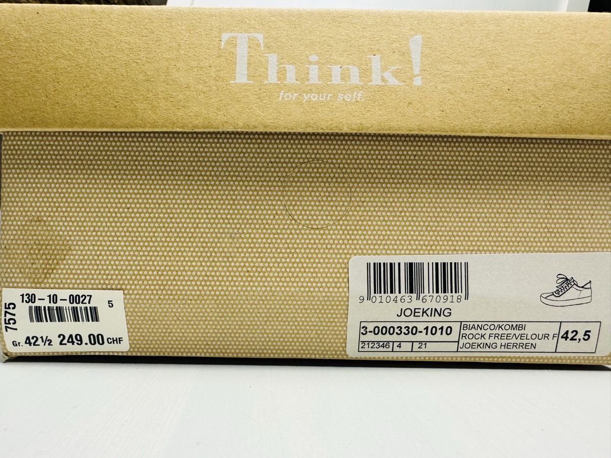 Think Scarpe da uomo: Think! Chaussures Joeking Blanc 42.5 neuf – Nuovo e nell'imballaggio originale da Brügg BE venduto da Goob 7