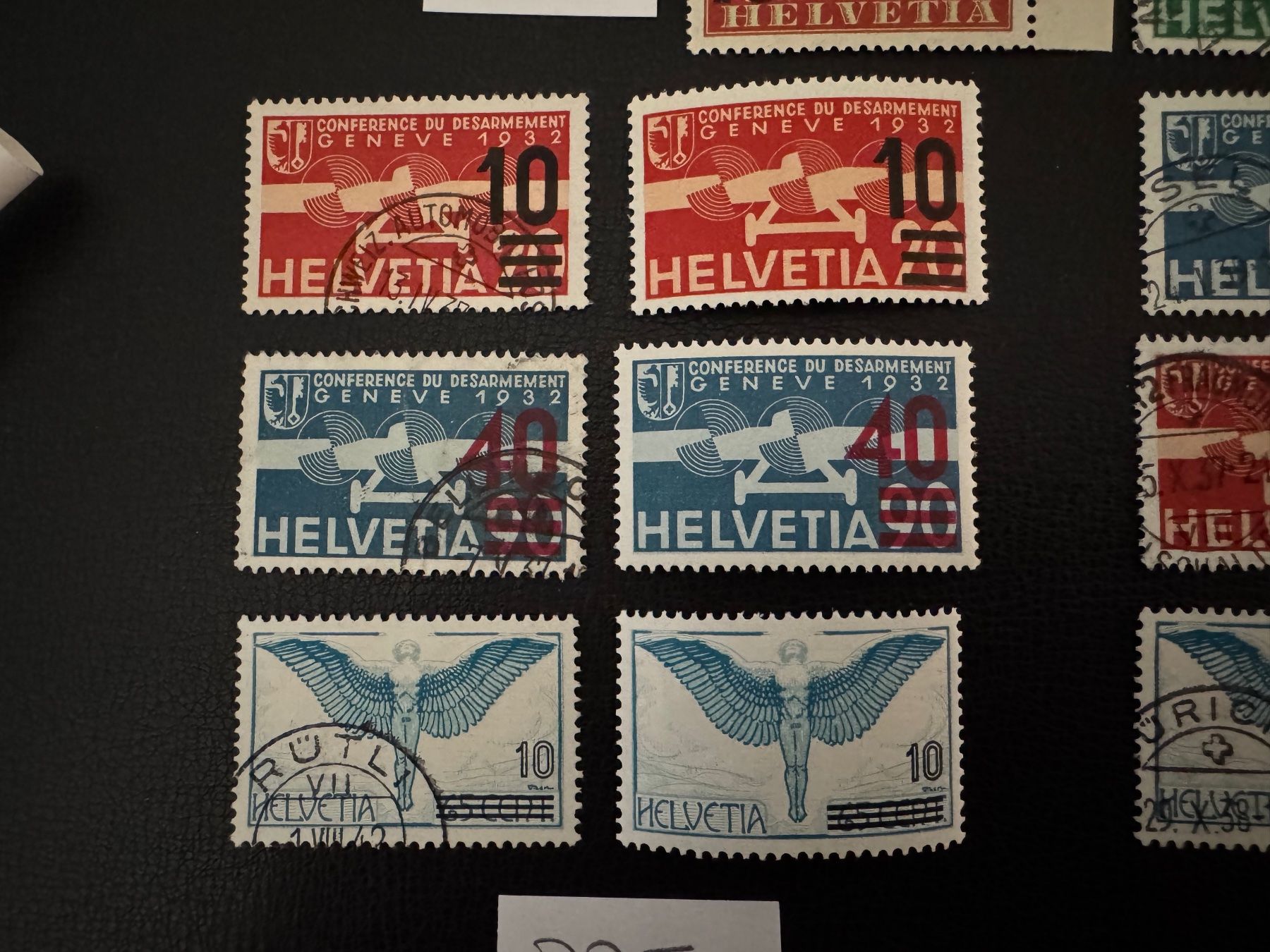 Tutti i francobolli: Flugpostmarken, Auswahl, postfrisch/gestempelt – Usato da Stallikon venduto da HILDECH1 3