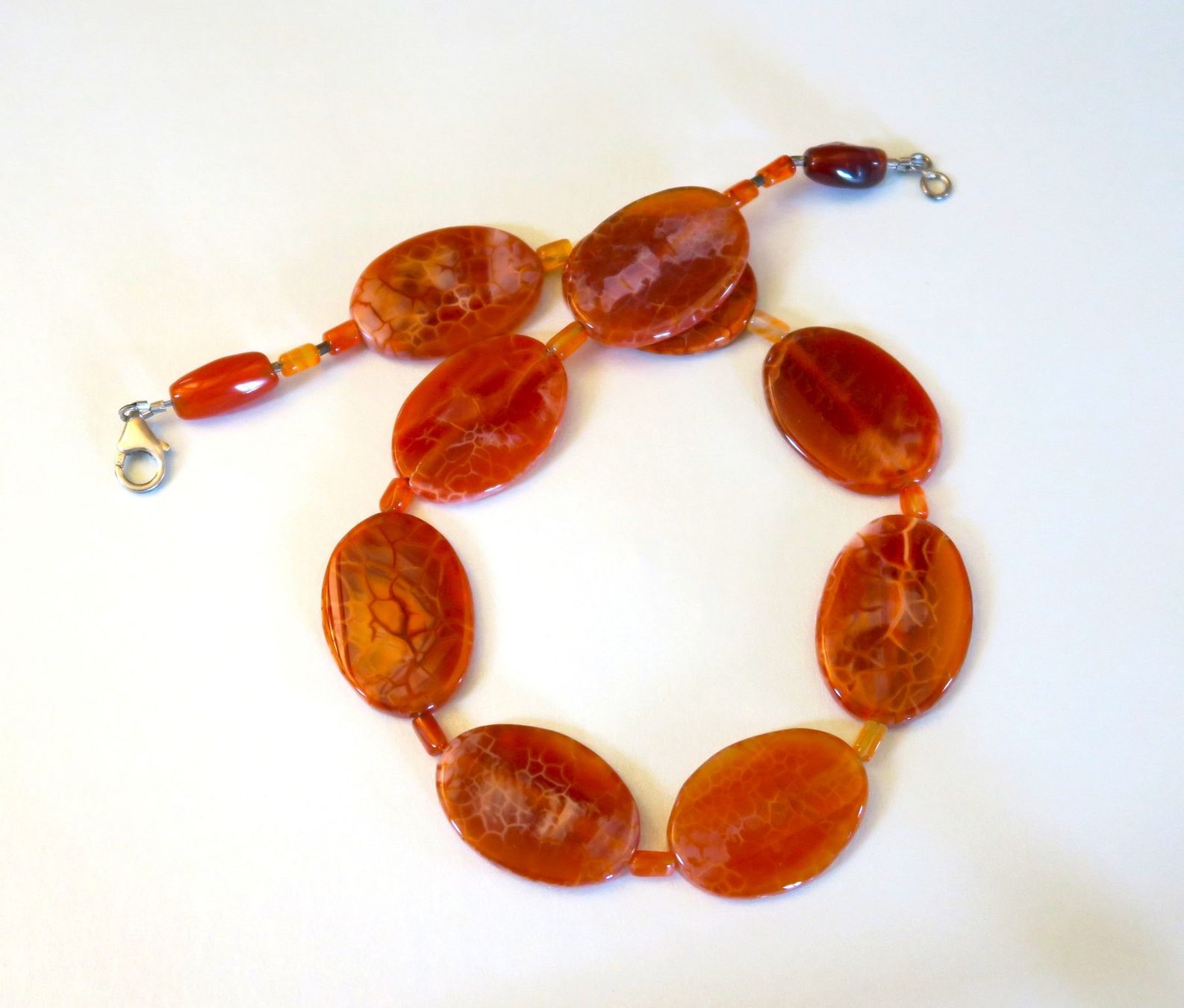 Catenine: Feuer-Achat Kette – Usato da Brittnau venduto da marlenestone 2