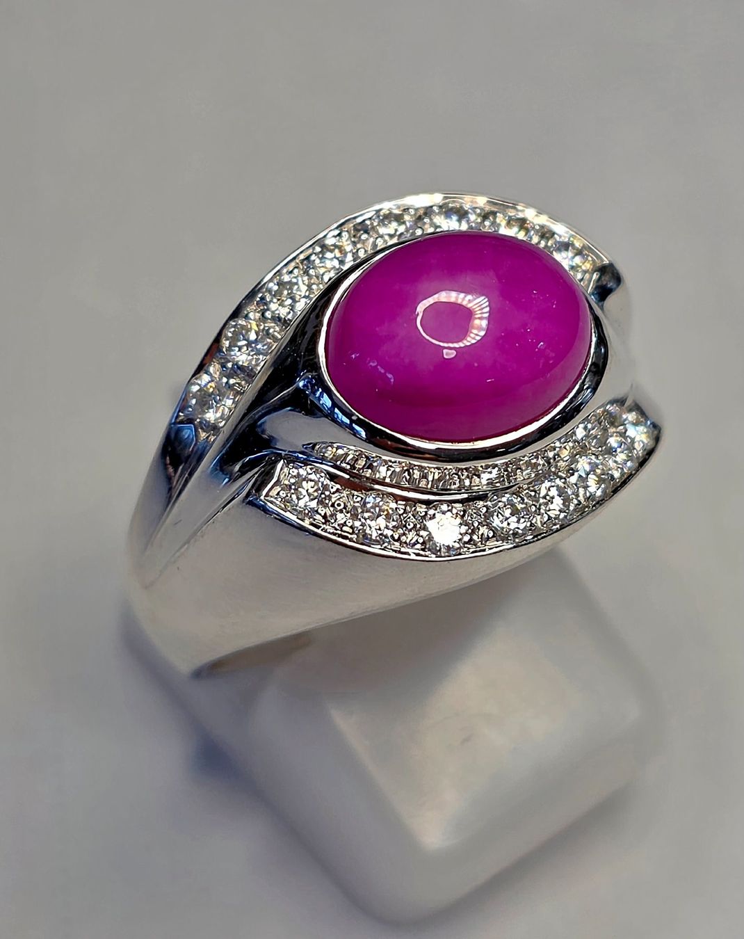 Anelli: Stern Rubin Silber Fingerring – Nuovo (secondo la descrizione) da Zürich venduto da benedikt12 7