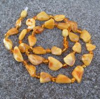 ♥ LANGE KETTE / Baltischer Bernstein / BUTTERSCOTCH ♥