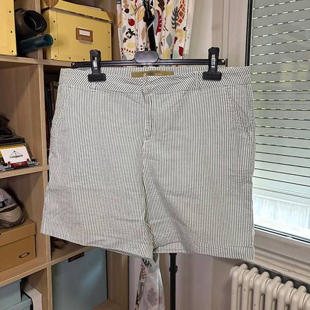 Short rayés blanc-vert, 42