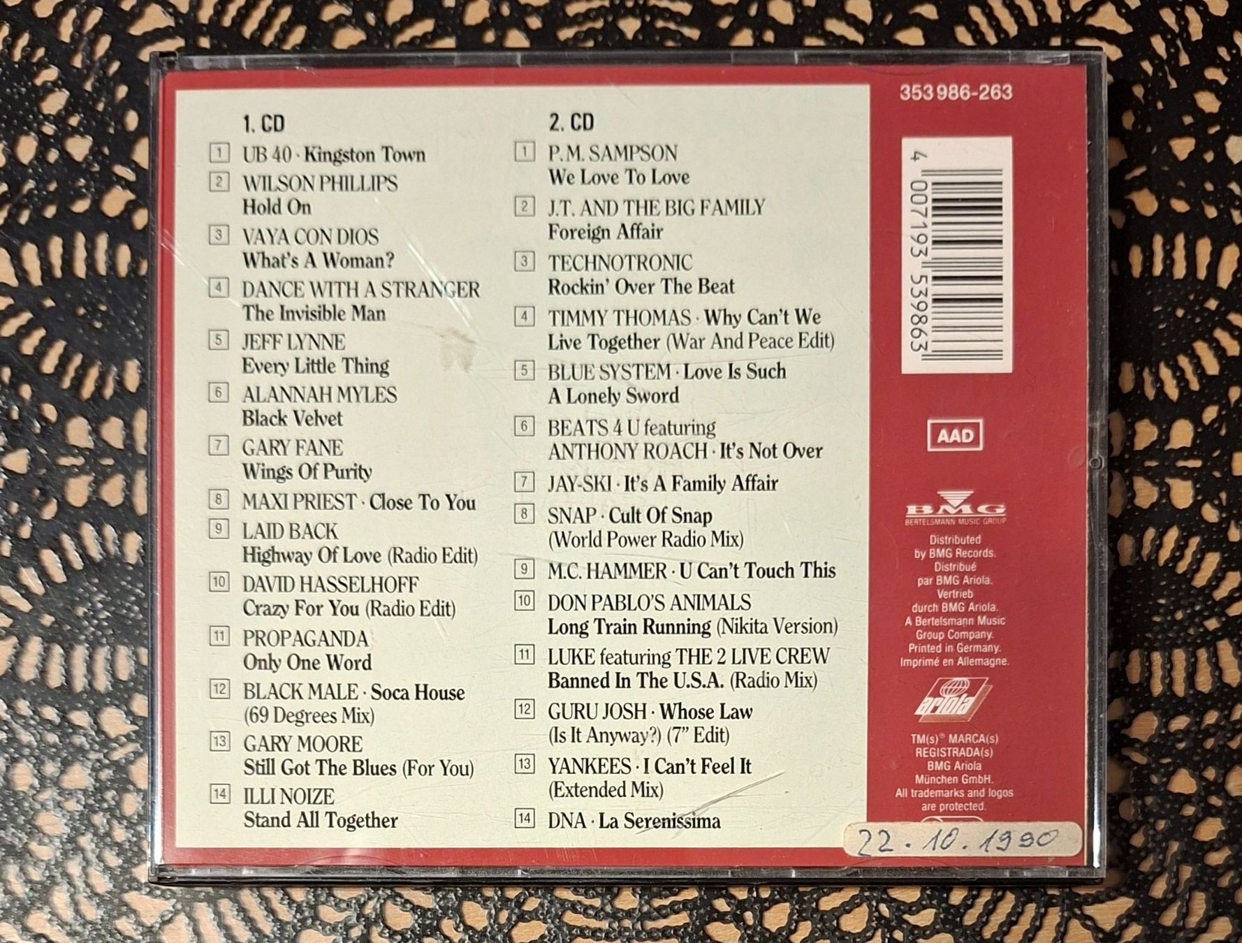 CD: Hot And Fresh Vol.4, DE 2CD Hit Compilation Sampler 1990 – Usato da Schönenberg TG venduto da Gregolino76 1