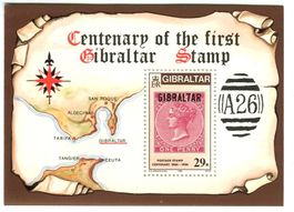 Block "Berühmte Briefmarken". Gibraltar