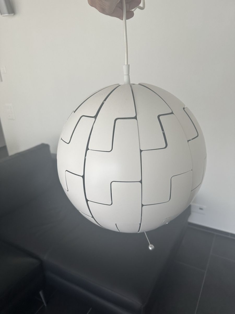 Ikea Lampadari & plafoniere: Hängeleuchte - IKEA PS 2014, weiss/silberfarben – Usato da Trachslau venduto da Donsimon8 1