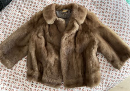 Genuine mink fur coat / Pelliccia di visone / Nerzpelz S/36