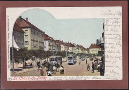 Tram - La Chaux de Fonds - 1901 - Obl. linéaire
