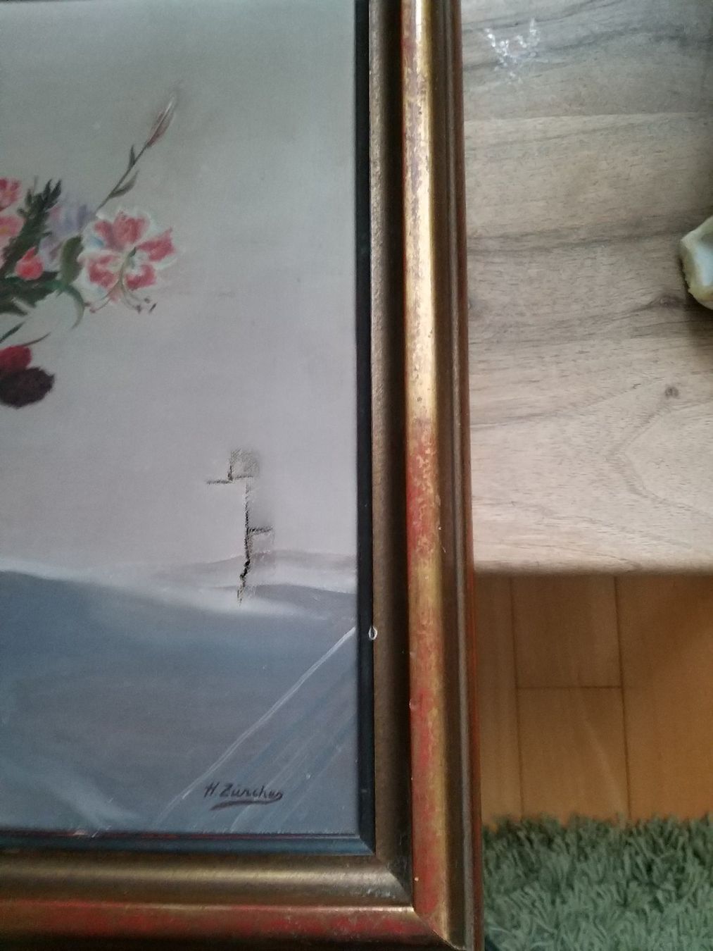 Poster & Bilder: Altes Oelbild von H. Zürcher – Gebraucht aus Wettingen von Atollkirsche 3