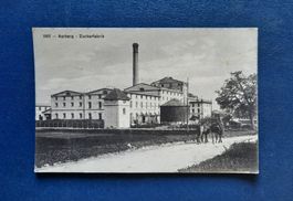 Ansichtskarte Aarberg Zuckerfabrik, gest. Feldpost 