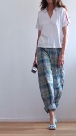 MANGO Baumwoll-Poloshirt mit Kontraststreifen