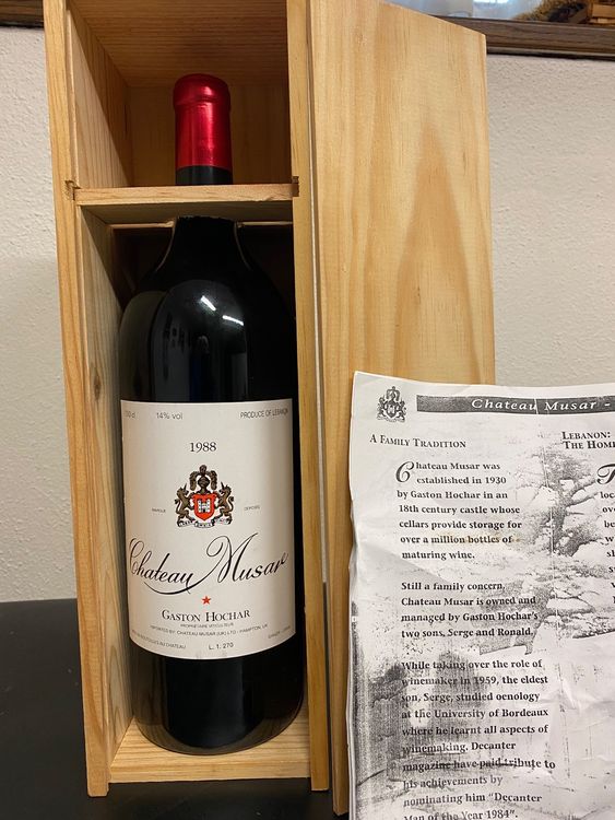 Ch.Musar Mg 1988 | Kaufen auf Ricardo